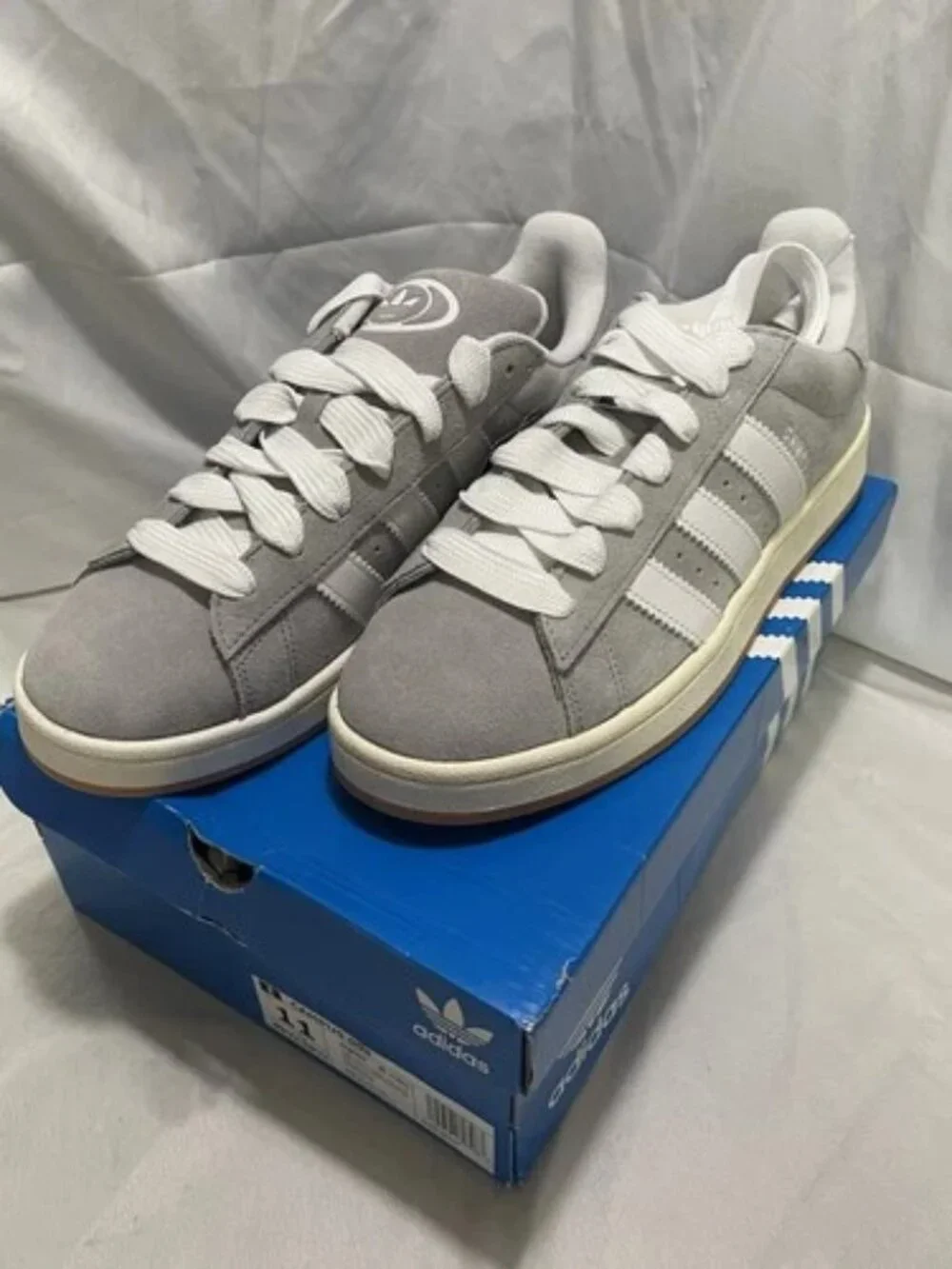 Adidas Campus 00s Gray White Suede Gum Sole Sneakers Mens Size 11 NIB